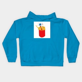 french fries and ketchup Kids Hoodie